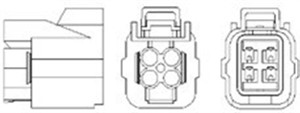 Lambda-sondi, honda civic coupé vii, civic hatchback vii, civic sedan vii, 36531PLD003, 36531PLD013