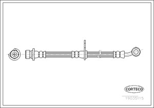 Jarruletku, Etuakseli, Oikea, honda cr-v ii, 01464-S9A-000