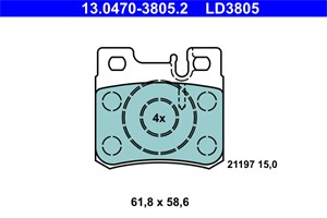 Jarrupalasarja, levyjarru, Taka-akseli, mercedes-benz, 001 420 02 20, 001 420 13 20, 001 420 95 20, 005 420 17 20, A 001 420 02 20, A 00