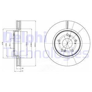 Jarrulevy, Etuakseli, honda cr-v iii, cr-v iv, 45251-SWW-G01, 45251T1EG00, 45251T1EG01