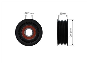 Kiristysrulla, moniurahihna, ford,volvo, 1685618, 1800558, 31258034, BM5Q6A228AA, BM5Q-6A228-AA, DS7G6A228AA, DS7G-6A228-AA