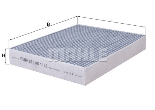 Raitisilmasuodatin MAHLE ORIGINAL LAK 1138