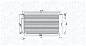 Kondensaattori, ilmastointilaite, honda civic hatchback vii, 80110S5TE01, 80110-S5T-E01