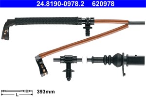 Kulumisenilmaisin, jarrupala, Taka-akseli, audi a6 allroad c8, a6 c8, a6 c8 avant, a7 sportback, a8 d5, q7, q7 van, q8, 4M0 615 121 D