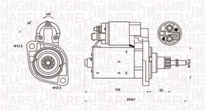 Käynnistin, audi a3, ford galaxy i, seat alhambra, cordoba, ibiza ii, toledo i, 02A911023F, 02A911023FX, 02A911023T, 02A911023TX