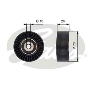 Ohjainrulla, moniurahihna, ford,jaguar,land rover, 1456983, 6G9Q19A216AA, 6H5219A216AA, C2Z16649, C2Z31973, LR004877, LR085466
