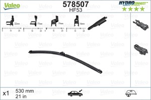 Pyyhkijänsulka, Etu, vasen, Etu, oikea, audi,bmw,fiat,land rover,lexus,mercedes-benz,mini,porsche,seat,skoda,volvo,vw, 2058202300, 3A195