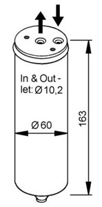 Kuivain, ilmastointilaite, honda, 035 109 611 F, 035 109 611 H, 1306-C9, 1306E4, 1306J5, 16470-YV011, 80350SR3K06, 80350SR3K06N, 80350ST