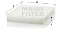 Raitisilmasuodatin MANN-FILTER CU 2559