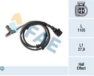Tunnistin, kiertonopeus, Taka-akseli, ford galaxy i, seat alhambra, vw sharan, 1207329, 2M21-2B372-AA, 7M3 927 807 J