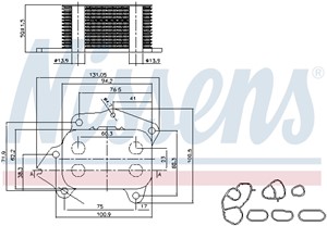Öljynjäähdytin, moottoriöljy, mitsubishi,citroën,mini,toyota,mazda,fiat,ford,ds,peugeot, 1103L0, 1103L1, 1103P0, 11427805976, 1142780597