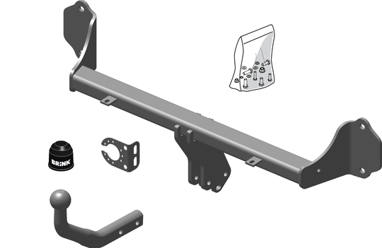 Vetokoukku BRINK 554400 BMW 3 F30, F80, Touring F31, 4 Coupe F32, F82, F36, Convertible F33, F83