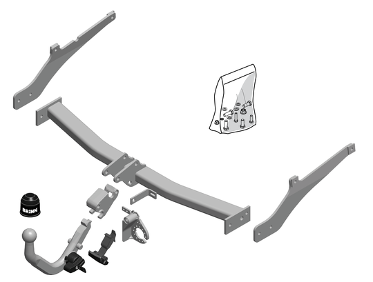 Vetokoukku BRINK 574600 Renault Clio '12-