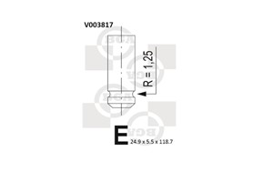 Pakoventtiili, acura,honda,rover, 14721-PM3-000