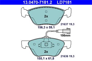 Jarrupalasarja, levyjarru, Edessä, alfa romeo gt, 77362683