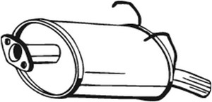 Takaäänenvaimentaja, honda cr-v i, 18030S10A00, 18030S10A01, 18030S10A02