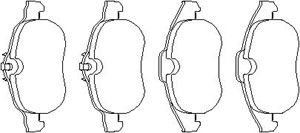 Jarrupalasarja, levyjarru, Etuakseli, opel signum halvkombi, vectra c, vectra c gts, vectra c kombi, vauxhall signum, vectra mk ii, 16 0