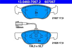 Jarrupalasarja, levyjarru, Etuakseli, alfa romeo 145, 146, 71753043, 77362300, 9947776