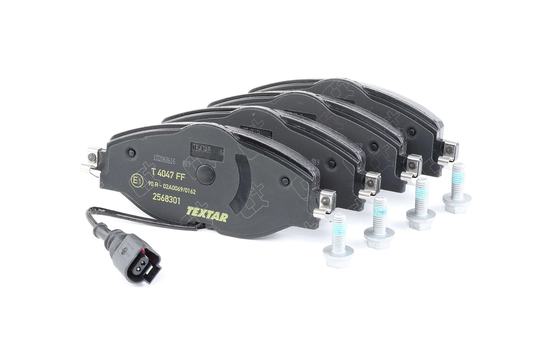TEXTAR Jarrupalat VW,AUDI,SKODA 2568301 5Q0698151,5Q0698151AA,5Q0698151AH Jarrupalasarja,Jarrupala, Levyjarru 5Q0698151B,5Q0698151N,8V0698151