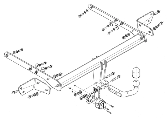 Vetokoukku STEINHOF STF-273 Ford Mondeo, Mondeo Turnier '12-