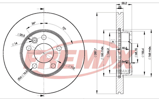 Jarrulevy FREMAX BD-1093