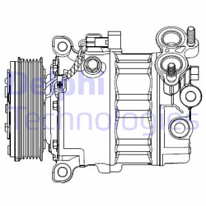Kompressori, ilmastointilaite DELPHI CS20512