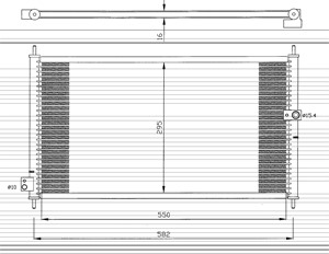Kondensaattori, ilmastointilaite, honda accord v, accord aerodeck iv, accord aerodeck v, accord coupé iv, accord coupé v, 80110SV1A11, 8