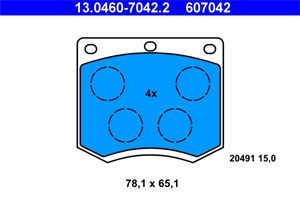 Jarrupalasarja, levyjarru, Etuakseli, ford,hyundai, 1540738, 1540739, 1540740, 1548635, 1568369, 1572058, 1574839, 1576612, 1576821, 157