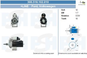 Käynnistin, ford galaxy i, vw golf iii, sharan, vento, 02A911023C, 02A911023H, 02A911023HX, 02A911023Q, 95VW11000DA