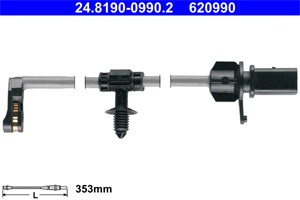 Kulumisenilmaisin, jarrupala, Taka-akseli, oikea, audi, 80A 615 121