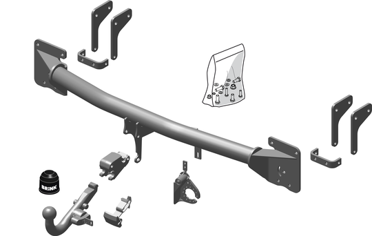 Vetokoukku BRINK 567900 Mitsubishi Outlander '12-15