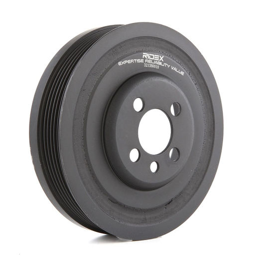RIDEX Kampiakselin Hihnapyörä VW,AUDI,FORD 3213B0018 038105243E,03G105243,03G105243C Hihnapyörä, Kampiakseli 04L105243,1315782,3M216B320AA,MN980049