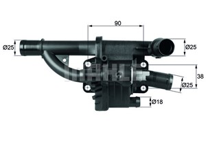 Termostaatti, jäähdytysneste, citroën,fiat,ford,mazda,mini,peugeot,volvo, 1 827 189, 11517809191, 1336AF, 1675627, 1683554, 1769069K1000