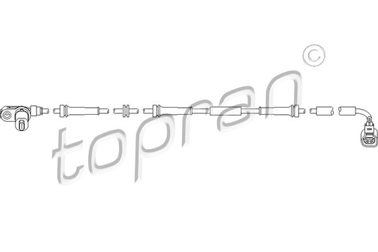 ABS-anturi TOPRAN 110 491