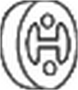 Kumisuikale, pakoputkisto, honda accord vii, accord tourer vii, civic hatchback vii, cr-v i, cr-v ii, fr-v, hr-v, jazz ii, 18215S5DA01,