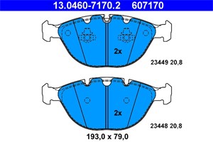 Jarrupalasarja, levyjarru, Etuakseli, bmw x5 [e53], 34 11 6 756 350, 34 11 6 761 282