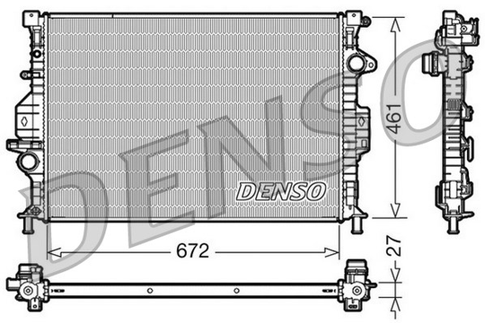 Jäähdytin,moottorin jäähdytys DENSO DRM10069