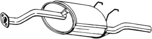 Takaäänenvaimentaja, honda civic coupé v, civic sedan v, civic sedan vi, 18030S04E40, 18030S04E41, 18030SR4A20, 18031SR4505, 18307SR4A21